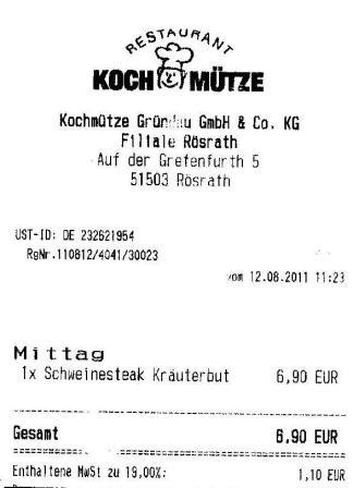 icui Hffner Kochmtze Restaurant